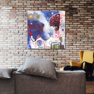 Les bleus dans les étoiles<br>120 x 120